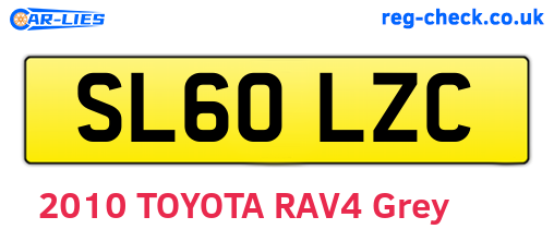 SL60LZC are the vehicle registration plates.