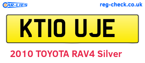 KT10UJE are the vehicle registration plates.