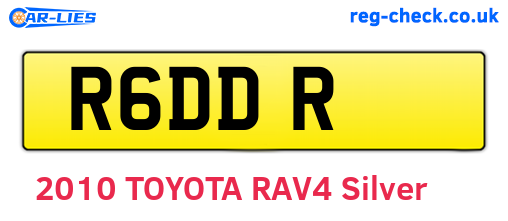 R6DDR are the vehicle registration plates.