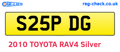 S25PDG are the vehicle registration plates.