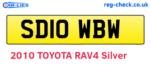 SD10WBW are the vehicle registration plates.