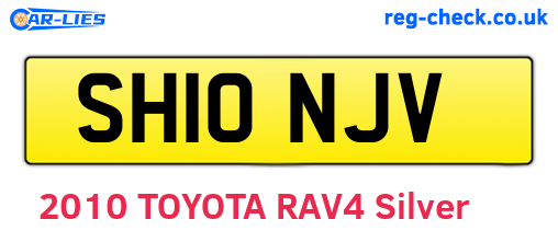 SH10NJV are the vehicle registration plates.