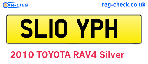 SL10YPH are the vehicle registration plates.