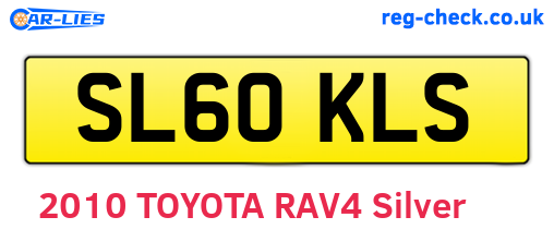 SL60KLS are the vehicle registration plates.