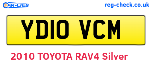 YD10VCM are the vehicle registration plates.