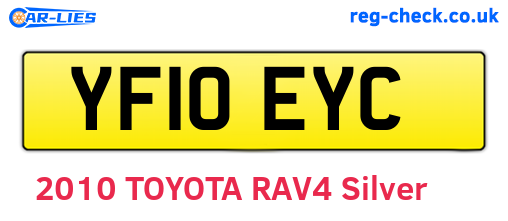 YF10EYC are the vehicle registration plates.