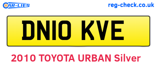 DN10KVE are the vehicle registration plates.