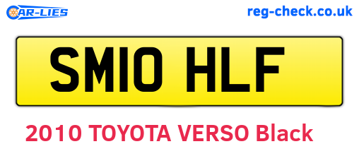 SM10HLF are the vehicle registration plates.