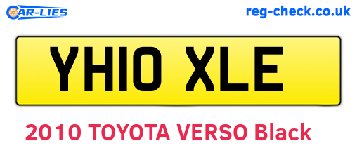 YH10XLE are the vehicle registration plates.