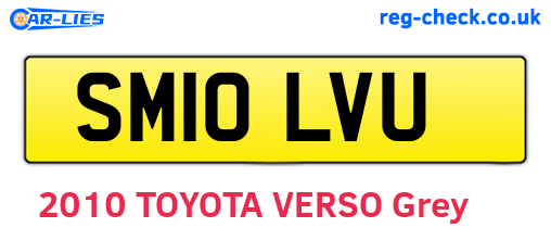 SM10LVU are the vehicle registration plates.