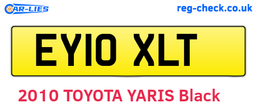EY10XLT are the vehicle registration plates.