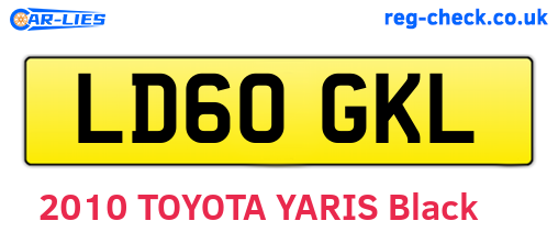 LD60GKL are the vehicle registration plates.