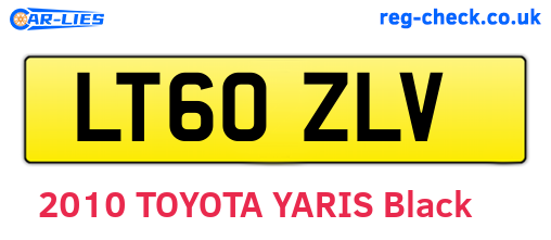 LT60ZLV are the vehicle registration plates.