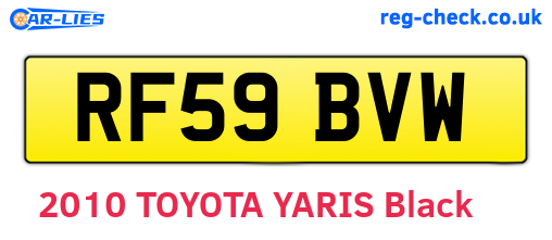 RF59BVW are the vehicle registration plates.