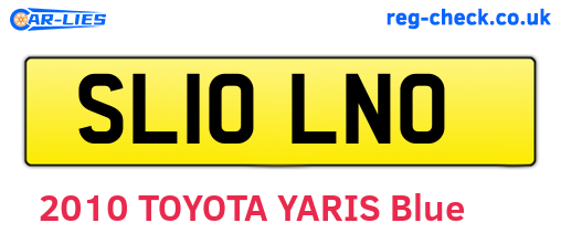 SL10LNO are the vehicle registration plates.