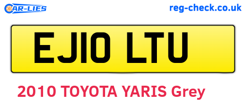 EJ10LTU are the vehicle registration plates.