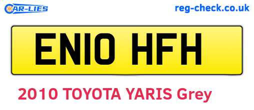 EN10HFH are the vehicle registration plates.