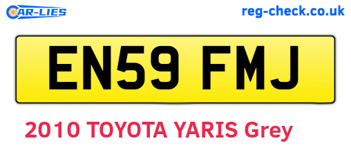 EN59FMJ are the vehicle registration plates.