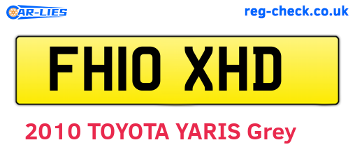 FH10XHD are the vehicle registration plates.