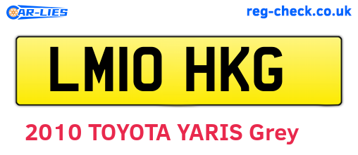 LM10HKG are the vehicle registration plates.