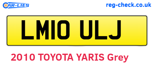 LM10ULJ are the vehicle registration plates.