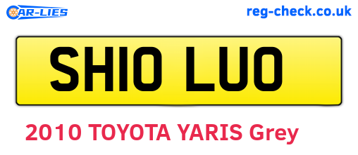 SH10LUO are the vehicle registration plates.