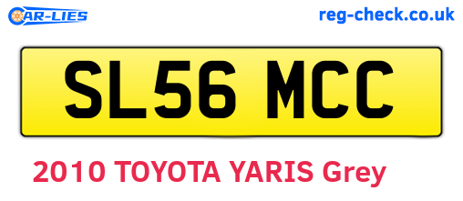 SL56MCC are the vehicle registration plates.