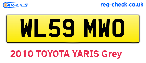 WL59MWO are the vehicle registration plates.
