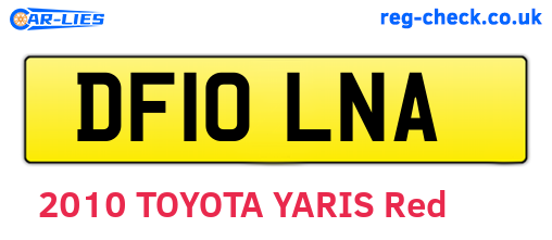 DF10LNA are the vehicle registration plates.