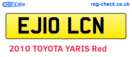 EJ10LCN are the vehicle registration plates.