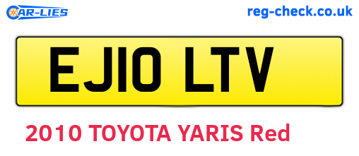 EJ10LTV are the vehicle registration plates.