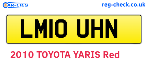 LM10UHN are the vehicle registration plates.