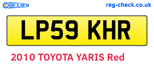 LP59KHR are the vehicle registration plates.