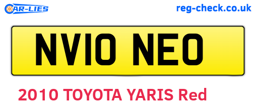 NV10NEO are the vehicle registration plates.