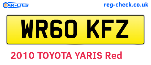 WR60KFZ are the vehicle registration plates.