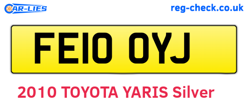 FE10OYJ are the vehicle registration plates.