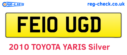 FE10UGD are the vehicle registration plates.