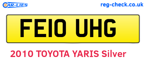 FE10UHG are the vehicle registration plates.