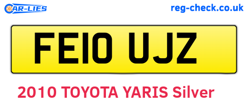 FE10UJZ are the vehicle registration plates.