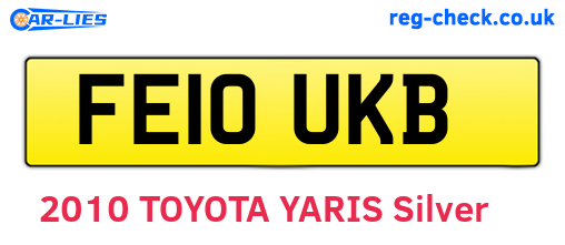 FE10UKB are the vehicle registration plates.