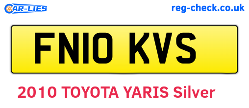 FN10KVS are the vehicle registration plates.