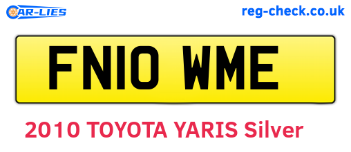 FN10WME are the vehicle registration plates.