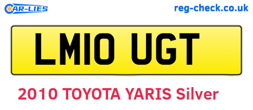 LM10UGT are the vehicle registration plates.
