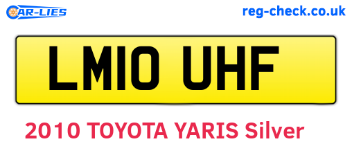 LM10UHF are the vehicle registration plates.