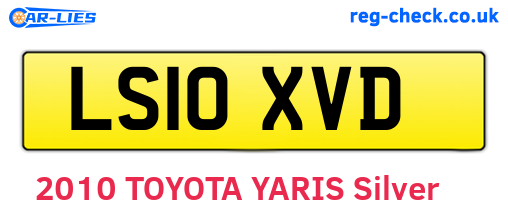 LS10XVD are the vehicle registration plates.