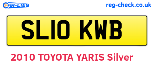 SL10KWB are the vehicle registration plates.