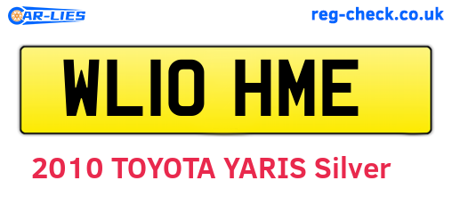 WL10HME are the vehicle registration plates.