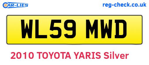WL59MWD are the vehicle registration plates.