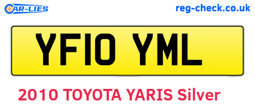 YF10YML are the vehicle registration plates.