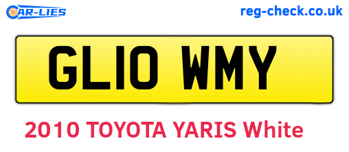 GL10WMY are the vehicle registration plates.